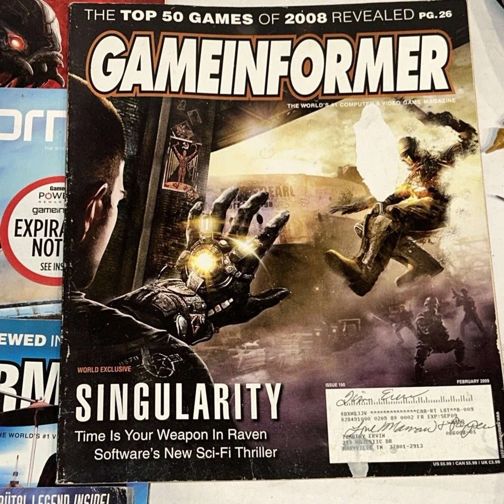 Gameinformer‎ Magazine Bundle Lot of 7 Game Informer Mad Max Rockband God Of War